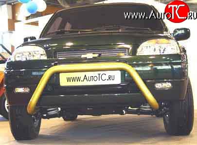 6 999 р. Передний бампер Апал Chevrolet Niva 2123 дорестайлинг (2002-2008) (Неокрашенный)  с доставкой в г. Керчь