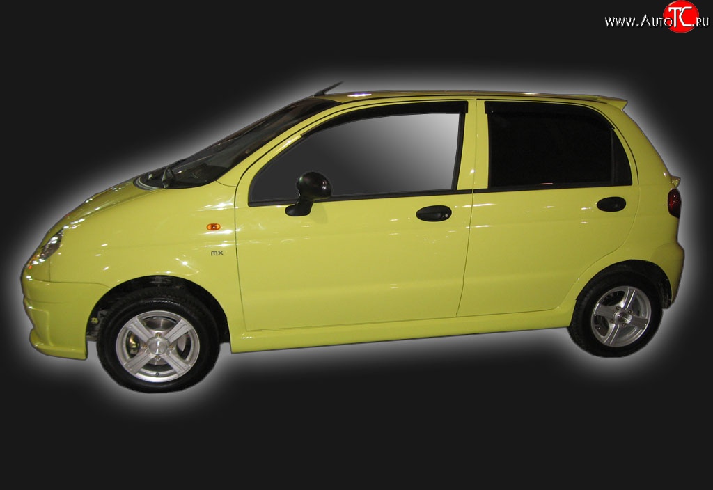 6 099 р. Пороги накладки GT Dynamics Daewoo Matiz M100 дорестайлинг (1998-2000) (Неокрашенные)  с доставкой в г. Керчь