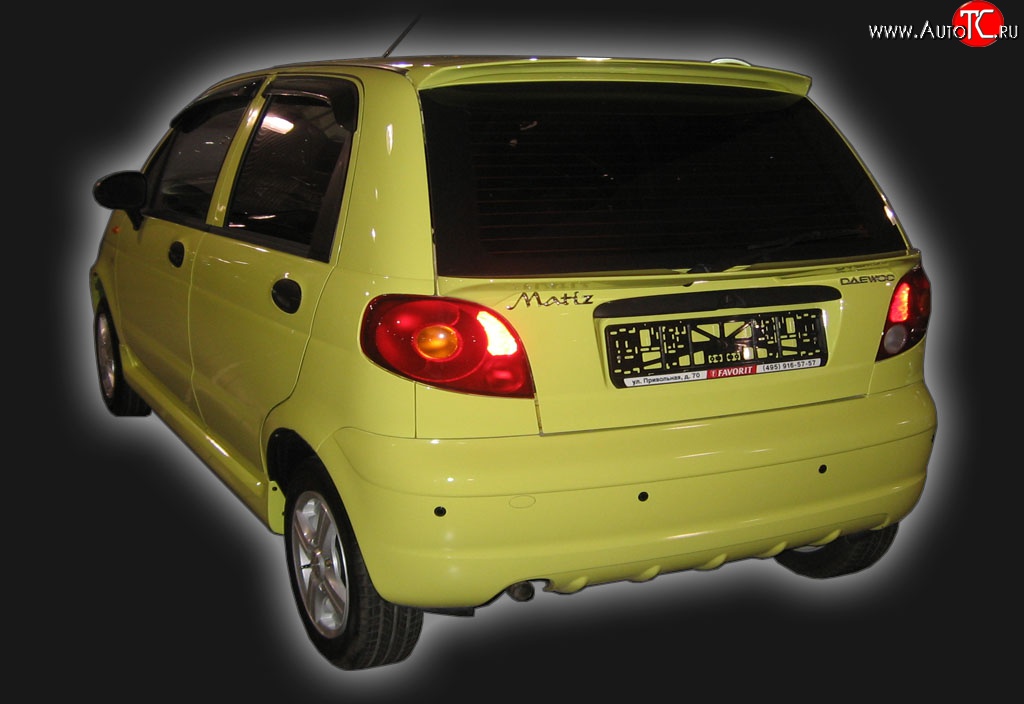 4 599 р. Нижний спойлер GT Dynamics Daewoo Matiz M100 дорестайлинг (1998-2000) (Неокрашенный)  с доставкой в г. Керчь