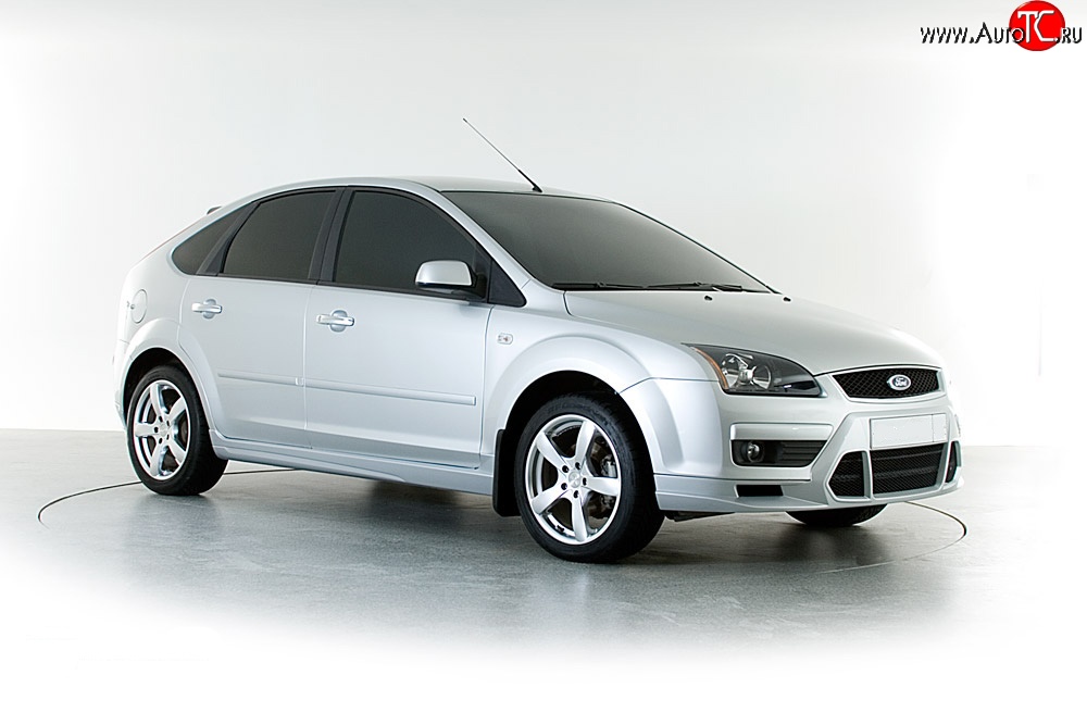 2 899 р. Накладка переднего бампера Sport Style Ford Focus 2  седан дорестайлинг (2004-2008) (Неокрашенная)  с доставкой в г. Керчь