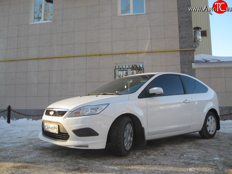 3 149 р. Спортивная юбка переднего бампера AutoTC RS Ford Focus 2 хэтчбэк 3 дв. рестайлинг (2007-2011) (Неокрашенная)  с доставкой в г. Керчь