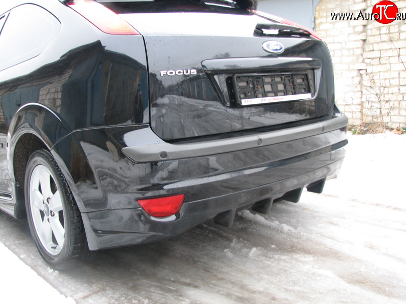5 699 р. Накладка на задний бампер Bomb-Style Ford Focus 2 хэтчбэк 5 дв. дорестайлинг (2004-2008) (Неокрашенная)  с доставкой в г. Керчь