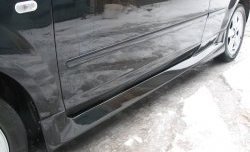 5 699 р. Пороги накладки Bomb-Style Ford Focus 2 хэтчбэк 3 дв. рестайлинг (2007-2011) (Неокрашенные)  с доставкой в г. Керчь. Увеличить фотографию 2