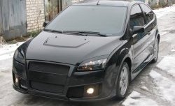7 799 р. Передний бампер Bomb-Style Ford Focus 2 хэтчбэк 3 дв. дорестайлинг (2004-2007) (Без центрального проёма под гос.номер, Неокрашенный)  с доставкой в г. Керчь. Увеличить фотографию 3