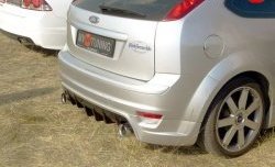 7 799 р. Юбка-диффузор заднего бампера Sport Ford Focus 2 хэтчбэк 3 дв. дорестайлинг (2004-2007) (Неокрашенная)  с доставкой в г. Керчь. Увеличить фотографию 3