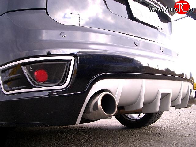 5 699 р. Накладка заднего бампера ST Sport Ford Focus 2 хэтчбэк 5 дв. дорестайлинг (2004-2008) (Неокрашенный)  с доставкой в г. Керчь