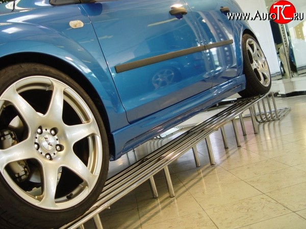 4 649 р. Пороги накладки ICС Ford Focus 2 хэтчбэк 5 дв. рестайлинг (2007-2011) (Неокрашенные)  с доставкой в г. Керчь