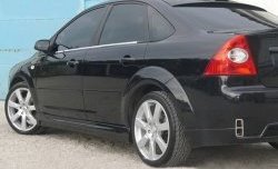 4 649 р. Пороги накладки ICС Ford Focus 2 хэтчбэк 5 дв. рестайлинг (2007-2011) (Неокрашенные)  с доставкой в г. Керчь. Увеличить фотографию 5