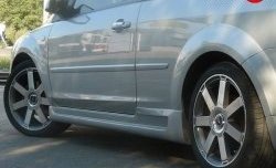5 899 р. Пороги накладки MaxS Ford Focus 2 хэтчбэк 3 дв. рестайлинг (2007-2011) (Неокрашенные)  с доставкой в г. Керчь. Увеличить фотографию 2