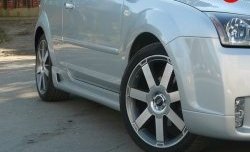 5 899 р. Пороги накладки MaxS Ford Focus 2 хэтчбэк 3 дв. рестайлинг (2007-2011) (Неокрашенные)  с доставкой в г. Керчь. Увеличить фотографию 3