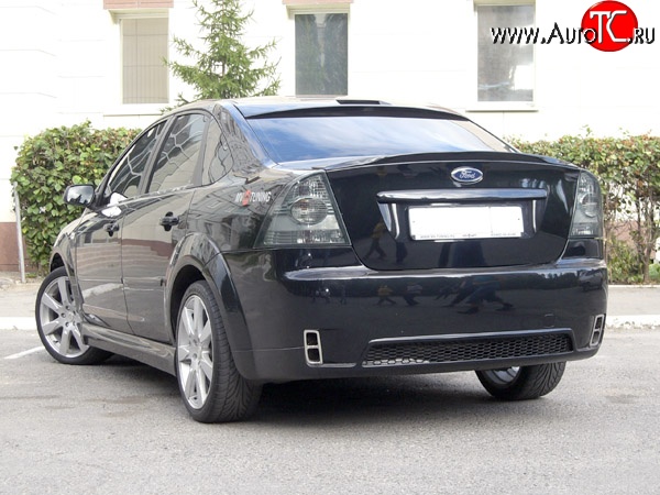 14 299 р. Задний бампер Concept  Ford Focus  2 (2004-2011)  седан дорестайлинг, седан рестайлинг (Неокрашенный)  с доставкой в г. Керчь