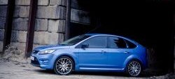 6 999 р. Пороги накладки ST Ford Focus 2 хэтчбэк 5 дв. рестайлинг (2007-2011) (Неокрашенные)  с доставкой в г. Керчь. Увеличить фотографию 2