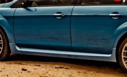 6 999 р. Пороги накладки ST Ford Focus 2 хэтчбэк 5 дв. рестайлинг (2007-2011) (Неокрашенные)  с доставкой в г. Керчь. Увеличить фотографию 5