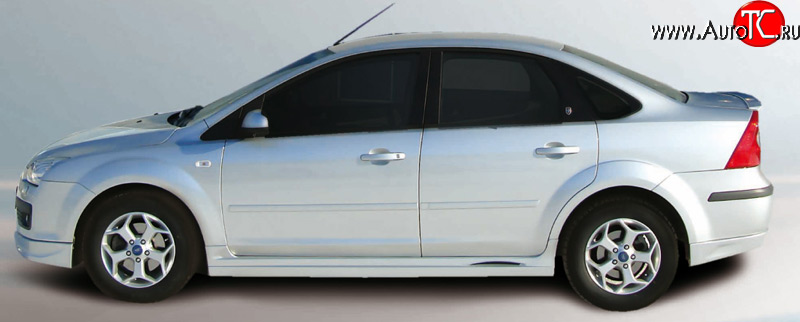 4 199 р. Пороги накладки FT Ford Focus 2 хэтчбэк 5 дв. рестайлинг (2007-2011) (Неокрашенные)  с доставкой в г. Керчь