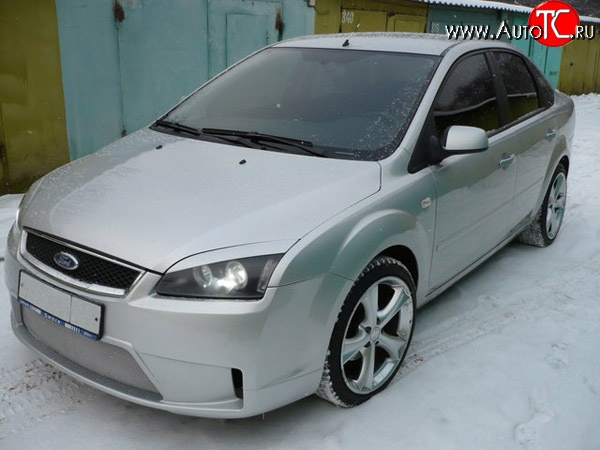 14 299 р. Передний бампер Concept Ford Focus 2 хэтчбэк 3 дв. дорестайлинг (2004-2007) (Неокрашенный)  с доставкой в г. Керчь