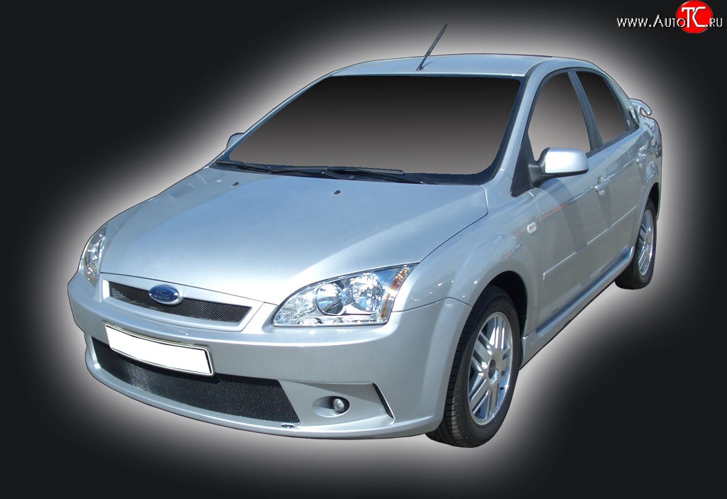 2 549 р. Решётка радиатора GT Dynamics Ford Focus 2  седан дорестайлинг (2004-2008) (Неокрашенная)  с доставкой в г. Керчь