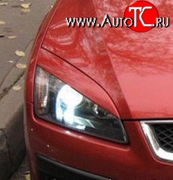 1 299 р. Реснички Sport-Style Ford Focus 2 хэтчбэк 3 дв. дорестайлинг (2004-2007) (Неокрашенные)  с доставкой в г. Керчь