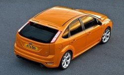 6 999 р. Спойлер ST Ford Focus 2 хэтчбэк 3 дв. дорестайлинг (2004-2007) (Неокрашенный)  с доставкой в г. Керчь. Увеличить фотографию 2