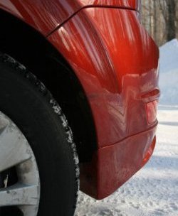 1 699 р. Накладка заднего бампера AutoTC Ford Focus 2 хэтчбэк 5 дв. рестайлинг (2007-2011) (Неокрашенная)  с доставкой в г. Керчь. Увеличить фотографию 4