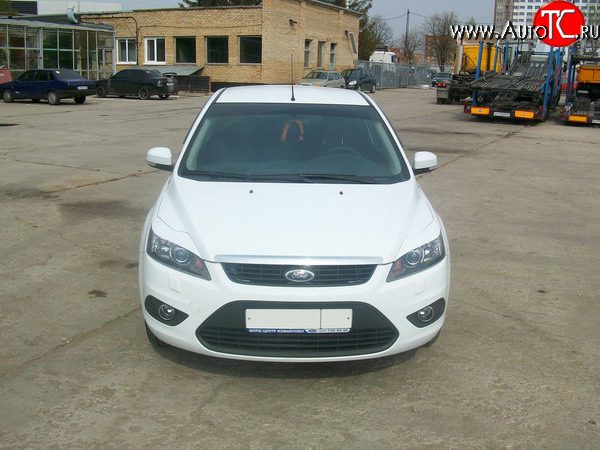 1 149 р. Реснички Loder 1899 широкие №1 Ford Focus 2 хэтчбэк 3 дв. рестайлинг (2007-2011) (Неокрашенные)  с доставкой в г. Керчь