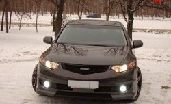 27 799 р. Передний бампер MUGEN Honda Accord 8 CU седан дорестайлинг (2008-2011) (Неокрашенный)  с доставкой в г. Керчь. Увеличить фотографию 2