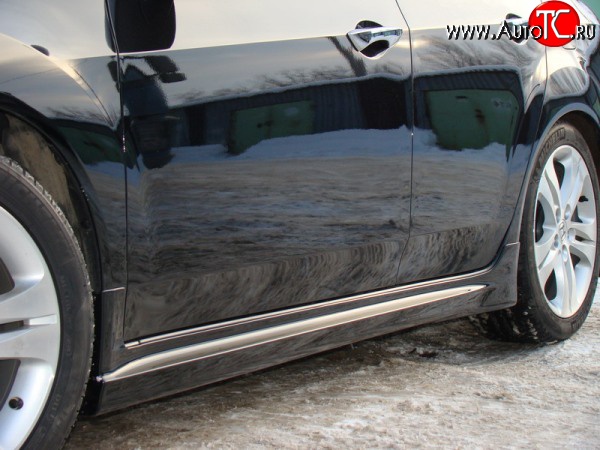 6 199 р. Пороги накладки MUGEN Honda Accord 8 CU седан дорестайлинг (2008-2011) (Неокрашенные)  с доставкой в г. Керчь