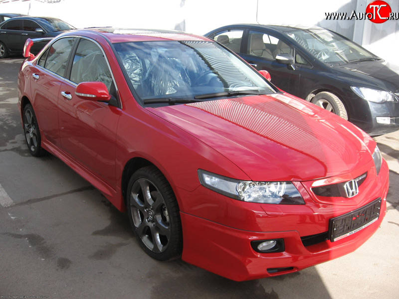 4 599 р. Решётка радиатора Mugen  Honda Accord ( 7 CL,  7 CM) (2005-2008) седан рестайлинг, универсал рестайлинг (Без сетки, Неокрашенная)  с доставкой в г. Керчь