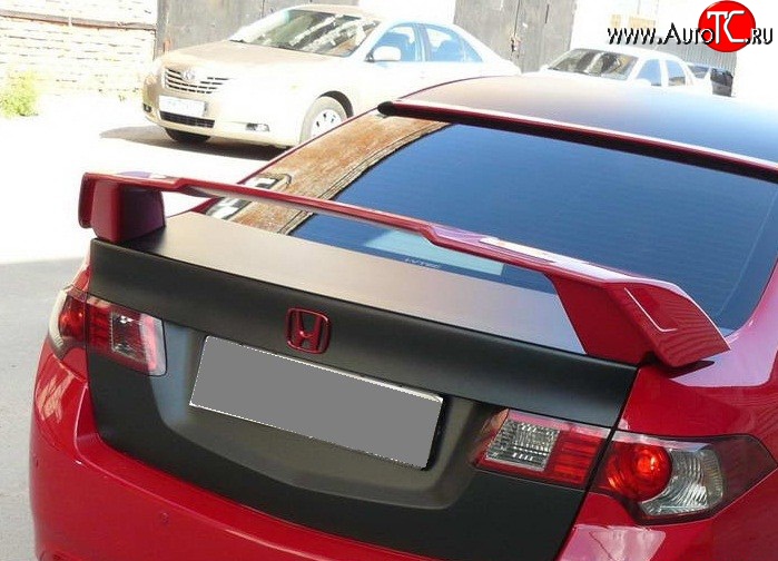 9 049 р. Спойлер RS Honda Accord 8 CU седан дорестайлинг (2008-2011) (Неокрашенный)  с доставкой в г. Керчь