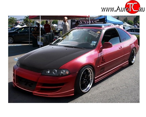 8 899 р. Передний бампер Racing Honda Civic EG седан (1992-1995)  с доставкой в г. Керчь