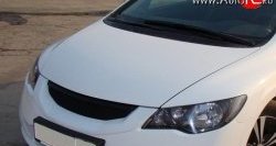 4 599 р. Решётка радиатора Mugen Style  Honda Civic  FD (2009-2011) седан рестайлинг (Неокрашенная)  с доставкой в г. Керчь. Увеличить фотографию 3