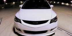4 599 р. Решётка радиатора Mugen Style  Honda Civic  FD (2009-2011) седан рестайлинг (Неокрашенная)  с доставкой в г. Керчь. Увеличить фотографию 5
