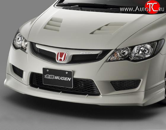 27 999 р. Пластиковый капот Mugen Style  Honda Civic  FD (2005-2011) седан дорестайлинг, седан рестайлинг (Неокрашенный)  с доставкой в г. Керчь