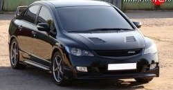 27 999 р. Пластиковый капот Mugen Style  Honda Civic  FD (2005-2011) седан дорестайлинг, седан рестайлинг (Неокрашенный)  с доставкой в г. Керчь. Увеличить фотографию 5