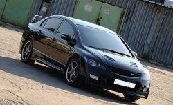 27 999 р. Пластиковый капот Mugen Style  Honda Civic  FD (2005-2011) седан дорестайлинг, седан рестайлинг (Неокрашенный)  с доставкой в г. Керчь. Увеличить фотографию 6