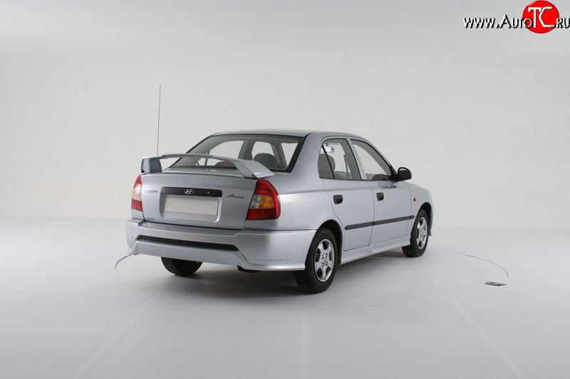2 049 р. Пороги накладки Классик Hyundai Accent 2 LC седан дорестайлинг (ТагАЗ) (1999-2012) (Неокрашенные)  с доставкой в г. Керчь