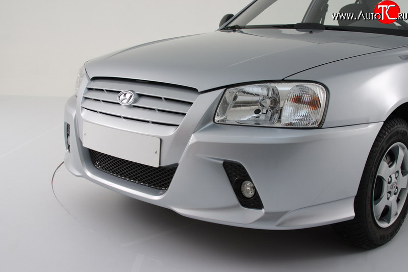 2 399 р. Противотуманные фары в передний бампер Классик Hyundai Accent 2 LC седан дорестайлинг (ТагАЗ) (1999-2012)  с доставкой в г. Керчь