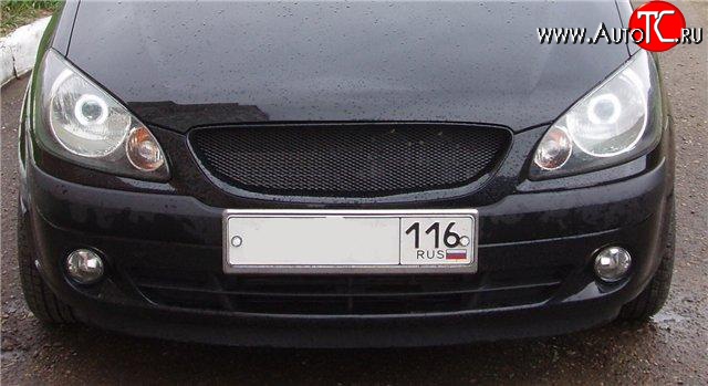 2 099 р. Решётка радиатора Sport Hyundai Getz TB хэтчбэк 5 дв. рестайлинг (2005-2010) (Неокрашенная)  с доставкой в г. Керчь