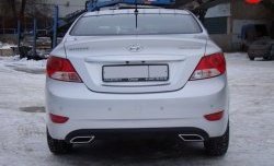 1 799 р. Плавники на крышу Sport Hyundai Solaris RBr седан рестайлинг (2014-2017) (Неокрашенный)  с доставкой в г. Керчь. Увеличить фотографию 3