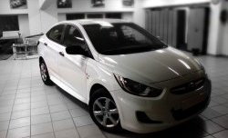 1 099 р. Реснички Sport Hyundai Solaris RBr хэтчбэк дорестайлинг (2010-2014) (Неокрашенные)  с доставкой в г. Керчь. Увеличить фотографию 6