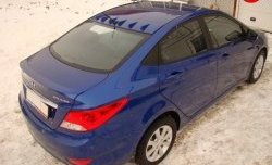 3 299 р. Лип спойлер Sport Hyundai Solaris RBr седан рестайлинг (2014-2017) (Неокрашенный)  с доставкой в г. Керчь. Увеличить фотографию 3
