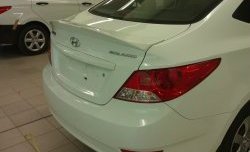 5 799 р. Лип спойлер Style Hyundai Solaris RBr седан рестайлинг (2014-2017) (Неокрашенный)  с доставкой в г. Керчь. Увеличить фотографию 8