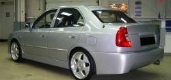 4 699 р. Задний бампер ATH-classic Hyundai Accent 2 LC седан дорестайлинг (ТагАЗ) (1999-2012) (Неокрашенный)  с доставкой в г. Керчь. Увеличить фотографию 3