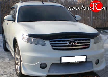 10 599 р. Накладка переднего бампера FX-Design INFINITI FX45 S50 дорестайлинг (2002-2005) (Неокрашенная)  с доставкой в г. Керчь