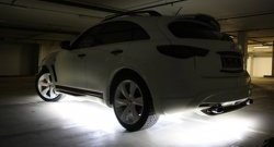 11 599 р. Пороги накладки Diablo INFINITI FX50 S51 рестайлинг (2012-2014) (Неокрашенные)  с доставкой в г. Керчь. Увеличить фотографию 2