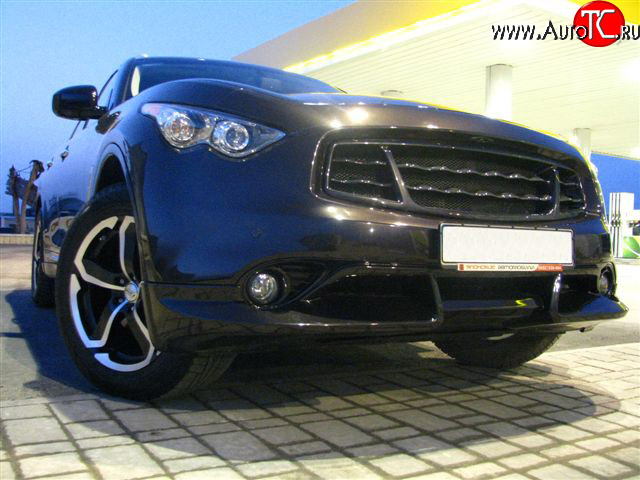 9 299 р. Юбка переднего бампера Diablo INFINITI FX50 S51 дорестайлинг (2008-2011) (Неокрашенная)  с доставкой в г. Керчь
