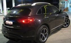 11 599 р. Пороги накладки Diablo INFINITI FX50 S51 рестайлинг (2012-2014) (Неокрашенные)  с доставкой в г. Керчь. Увеличить фотографию 5
