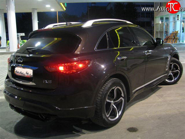9 299 р. Накладка заднего бампера Diablo INFINITI FX50 S51 дорестайлинг (2008-2011) (Неокрашенная)  с доставкой в г. Керчь