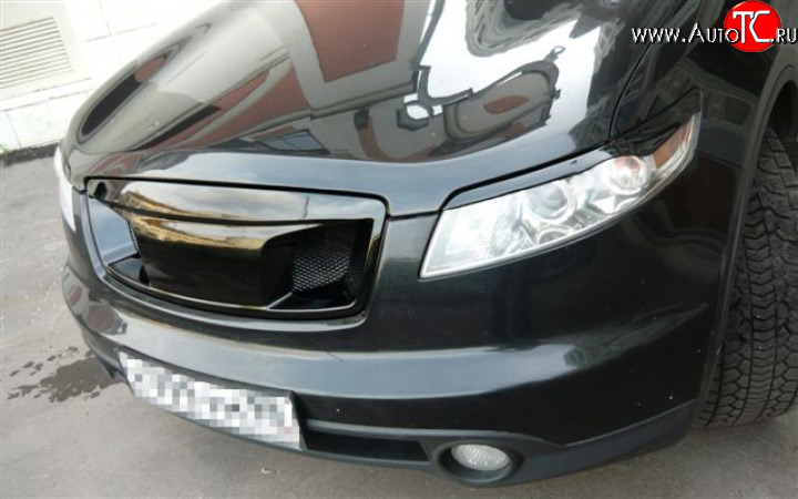 3 999 р. Реснички Devil INFINITI FX35 S50 рестайлинг (2006-2008) (Неокрашенные)  с доставкой в г. Керчь