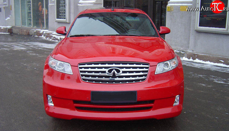 10 999 р. Радиаторная решётка AERO INFINITI FX35 S50 рестайлинг (2006-2008) (Неокрашенная)  с доставкой в г. Керчь
