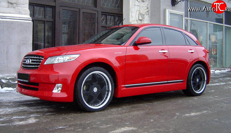 21 099 р. Передние крылья AERO INFINITI FX35 S50 дорестайлинг (2002-2005) (Неокрашенные)  с доставкой в г. Керчь